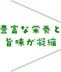 豊富な栄養と旨味が凝縮